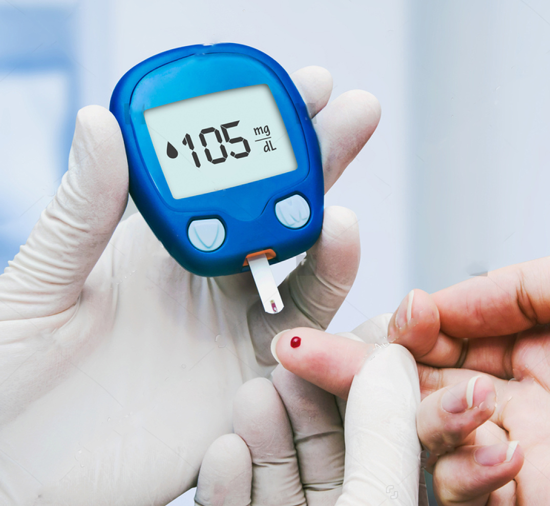 checking blood sugar