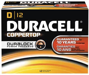 Duracell Coppertop Alkaline Batteries