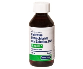 Cetirizine Allergy Oral Solution, 1mg/mL